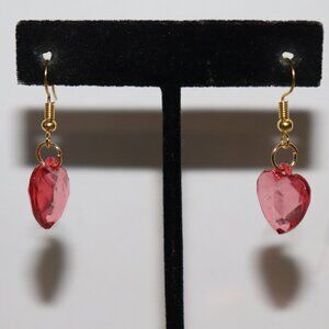Red Heart Dangle Earrings | 1.5" Drop | NWOT | Lightweight & Bold